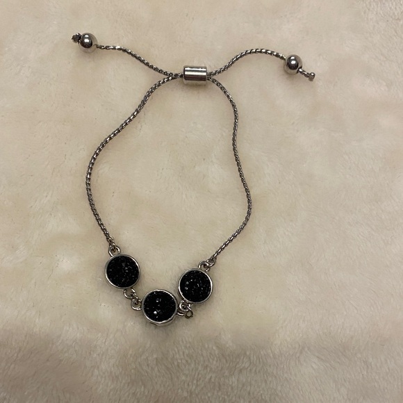 ♥️ Elegant Black Stone adjustable bracelet - Picture 4 of 4